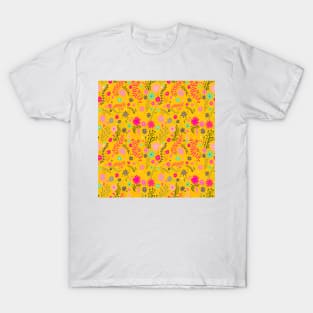 Yellow ditsy floral T-Shirt